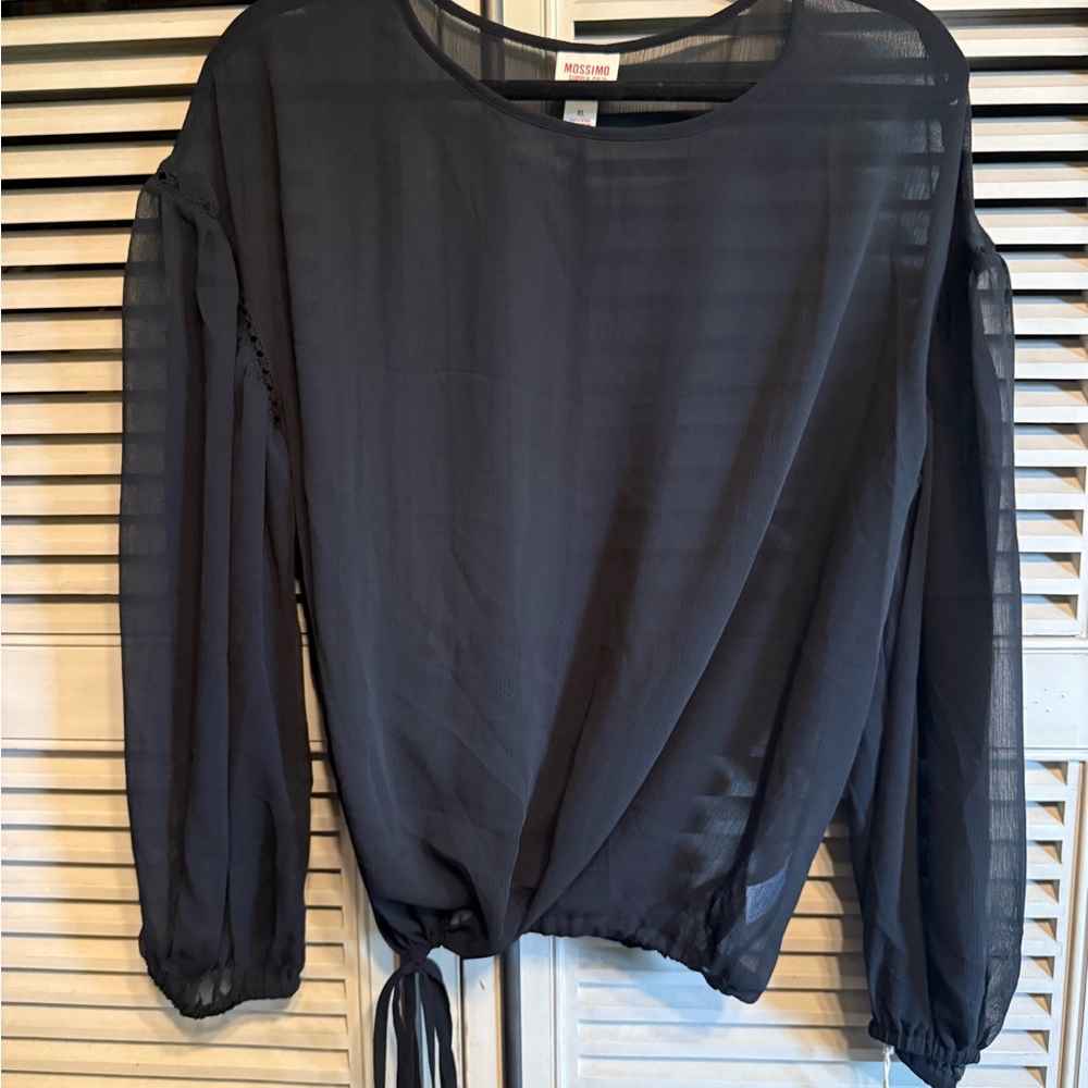 Mossimo Supply Co. Black Blouse Elegant Top